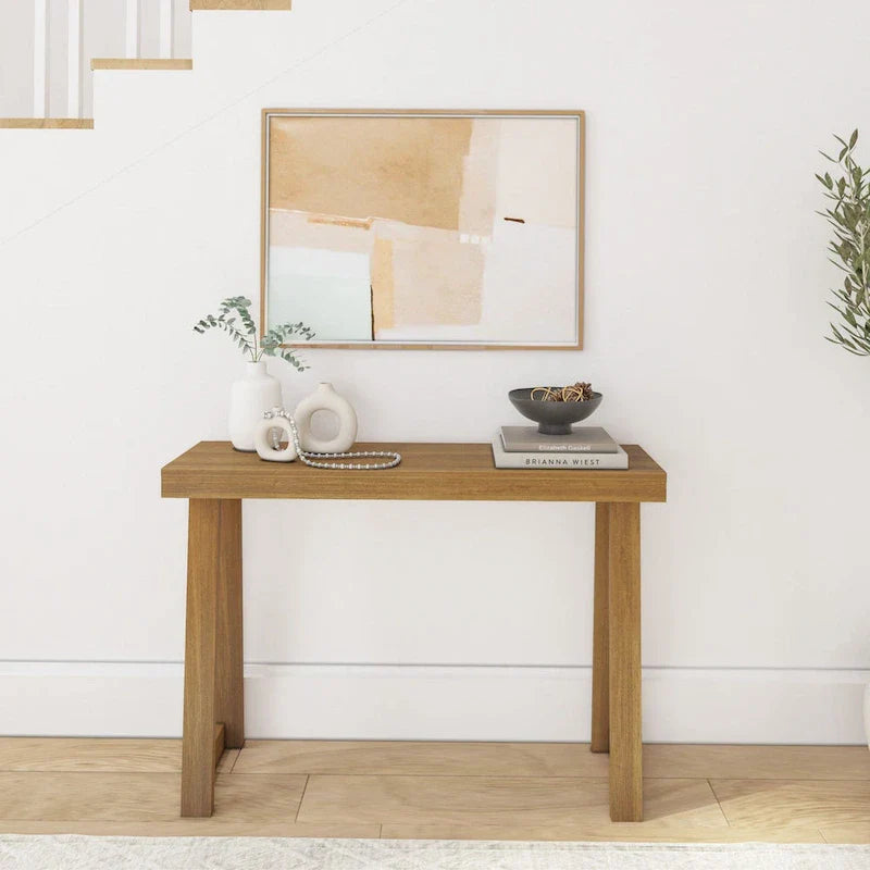 Classic 46-Inch Plank and Beam Console Table 2