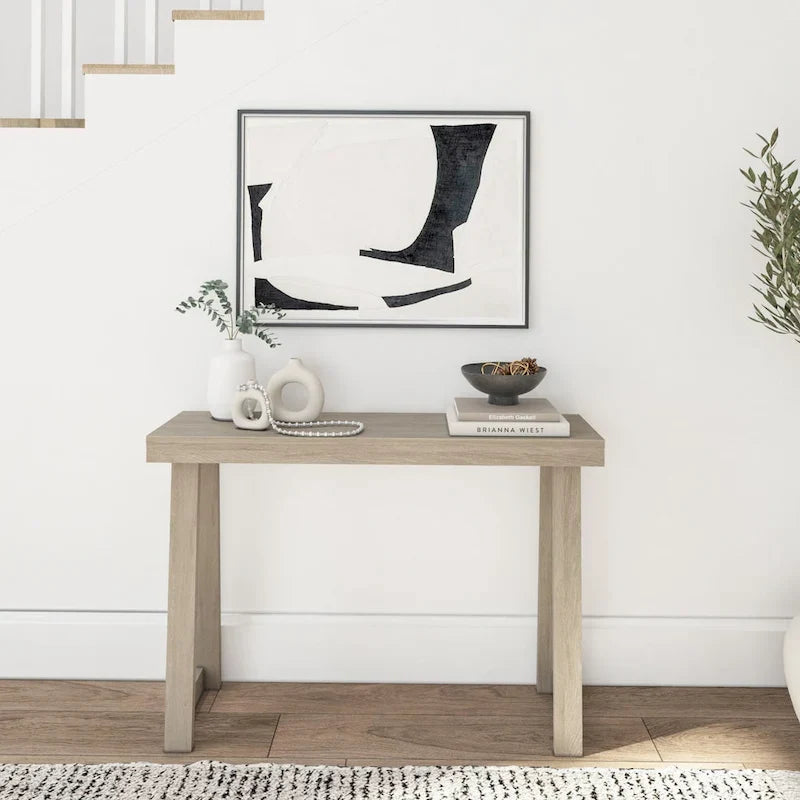 Classic 46-Inch Plank and Beam Console Table 5