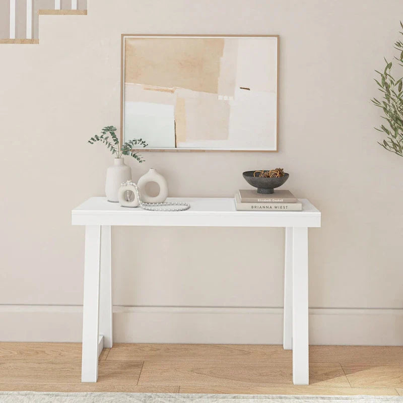 Classic 46-Inch Plank and Beam Console Table 10