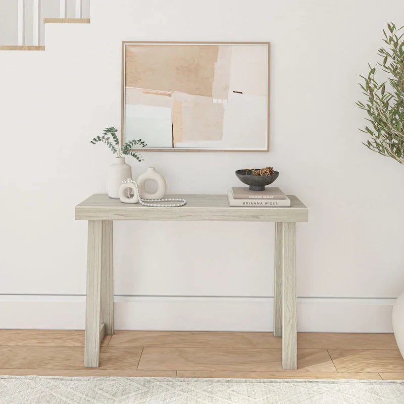 Classic 46-Inch Plank and Beam Console Table 18