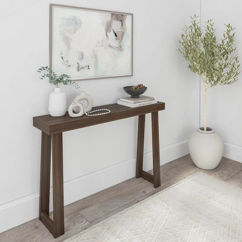 Classic 46-Inch Plank and Beam Console Table 29
