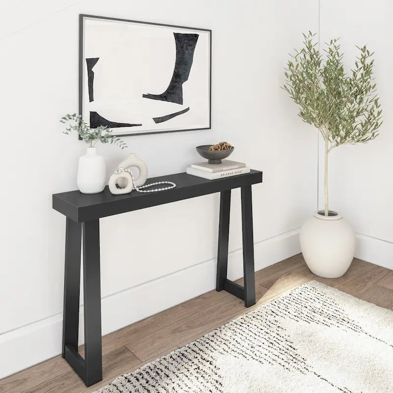 Classic 46-Inch Plank and Beam Console Table 33