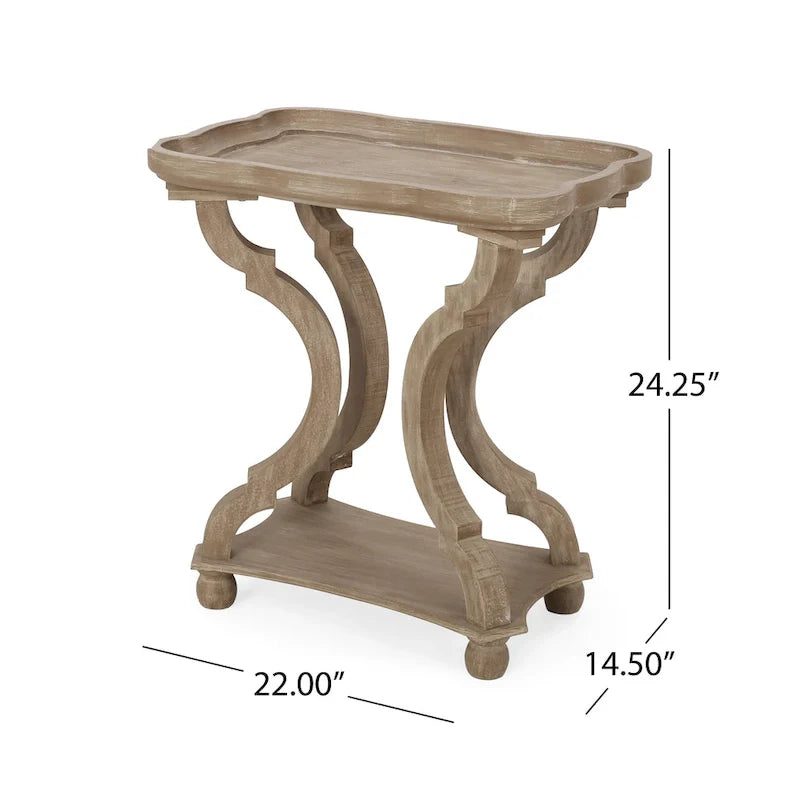 Christopher Knight Home Ouray Rectangular Top French Country Accent Table 8
