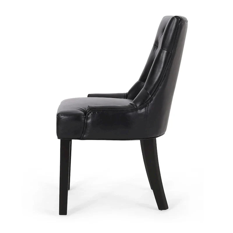Set of 2 Cheney Tufted Dining Chairs by Christopher Knight Home 9