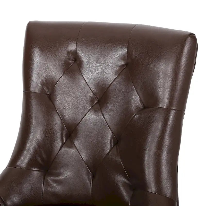 Set of 2 Cheney Tufted Dining Chairs by Christopher Knight Home 16