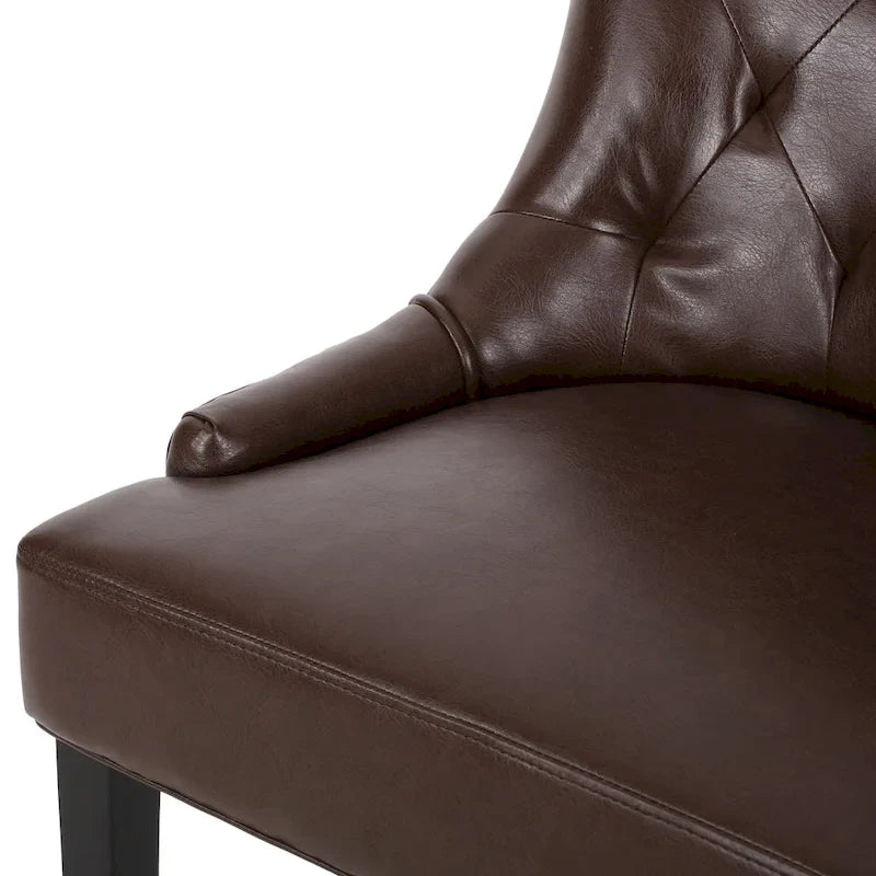 Set of 2 Cheney Tufted Dining Chairs by Christopher Knight Home 17