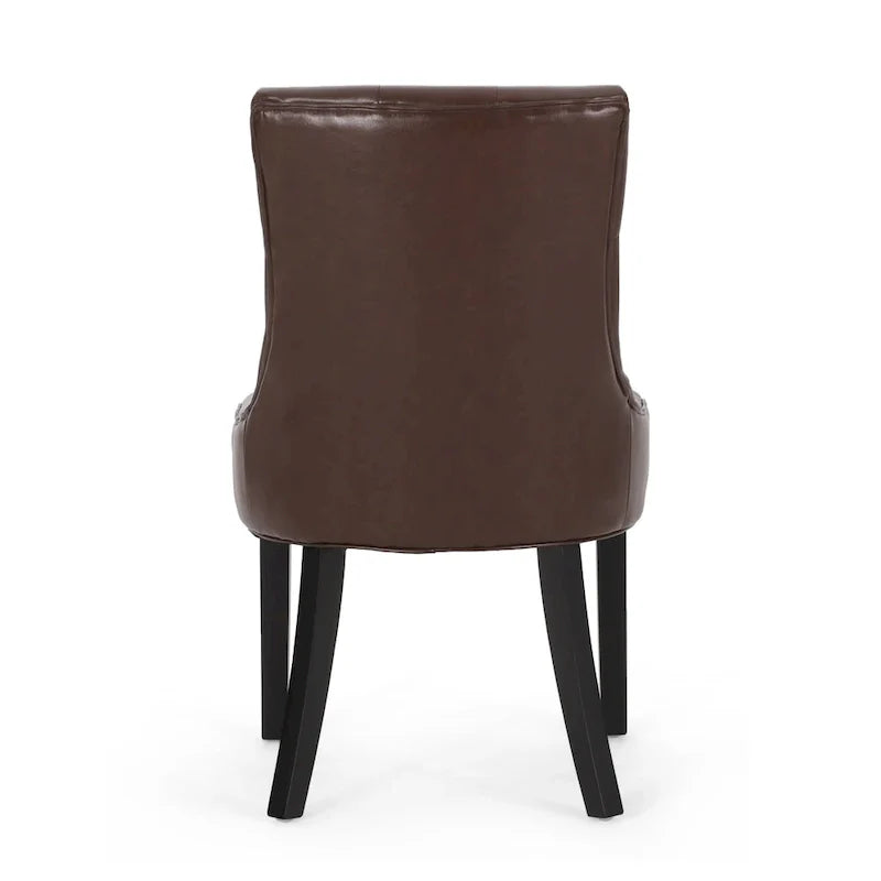 Set of 2 Cheney Tufted Dining Chairs by Christopher Knight Home 20