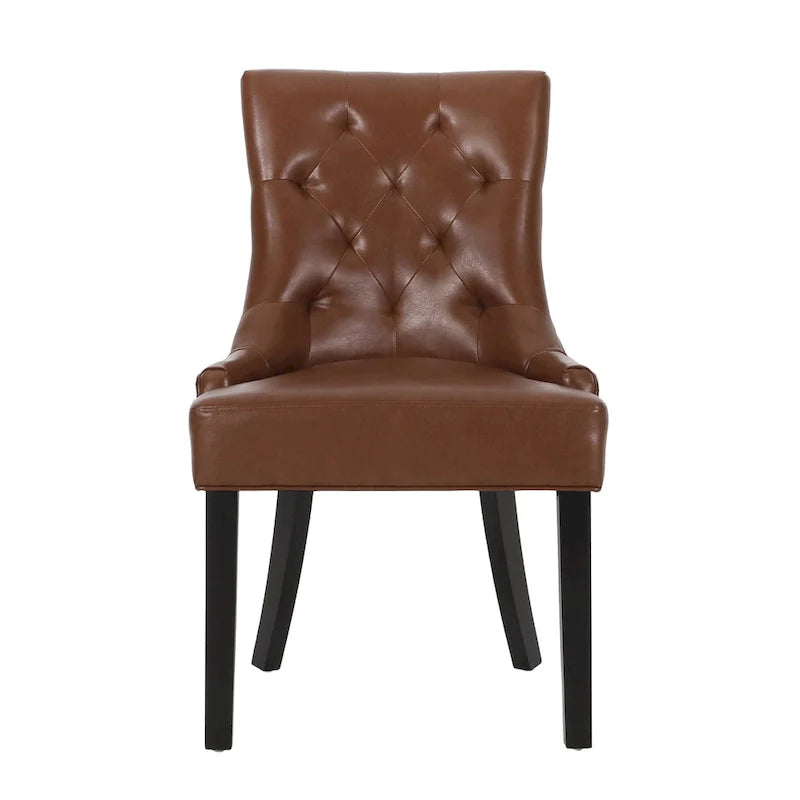 Set of 2 Cheney Tufted Dining Chairs by Christopher Knight Home 23