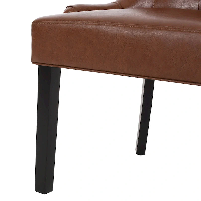 Set of 2 Cheney Tufted Dining Chairs by Christopher Knight Home 25