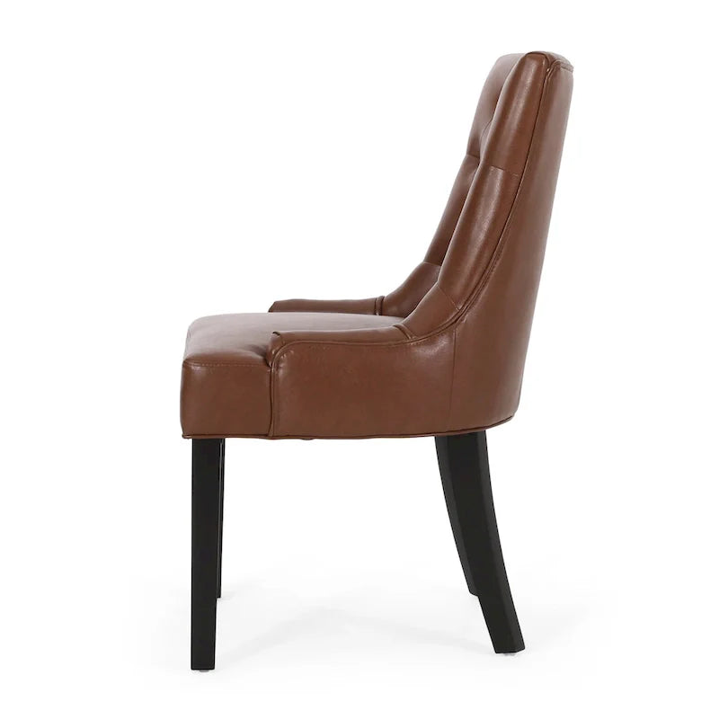 Set of 2 Cheney Tufted Dining Chairs by Christopher Knight Home 29
