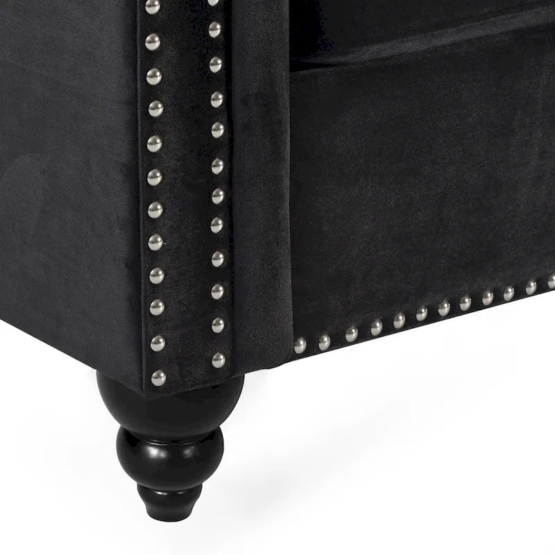 Christopher Knight Home Parkhurst Velvet Tufted Sofa 6