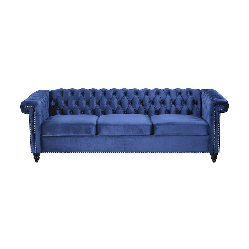 Christopher Knight Home Parkhurst Velvet Tufted Sofa 13
