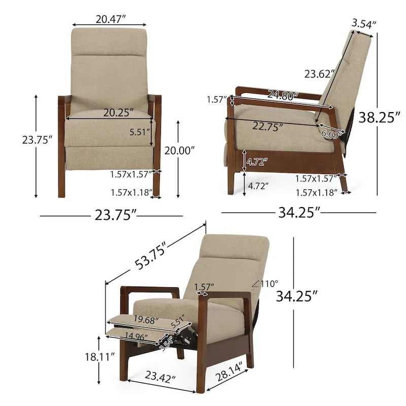 Christopher Knight Home Neihart Waterfall Back Pushback Recliner 10