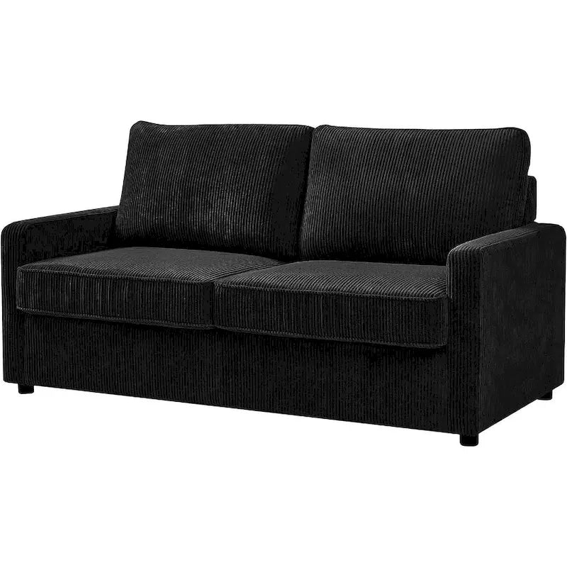 Manchester 70-Inch Square Arm Sofa Bed in Polyester Corduroy 14