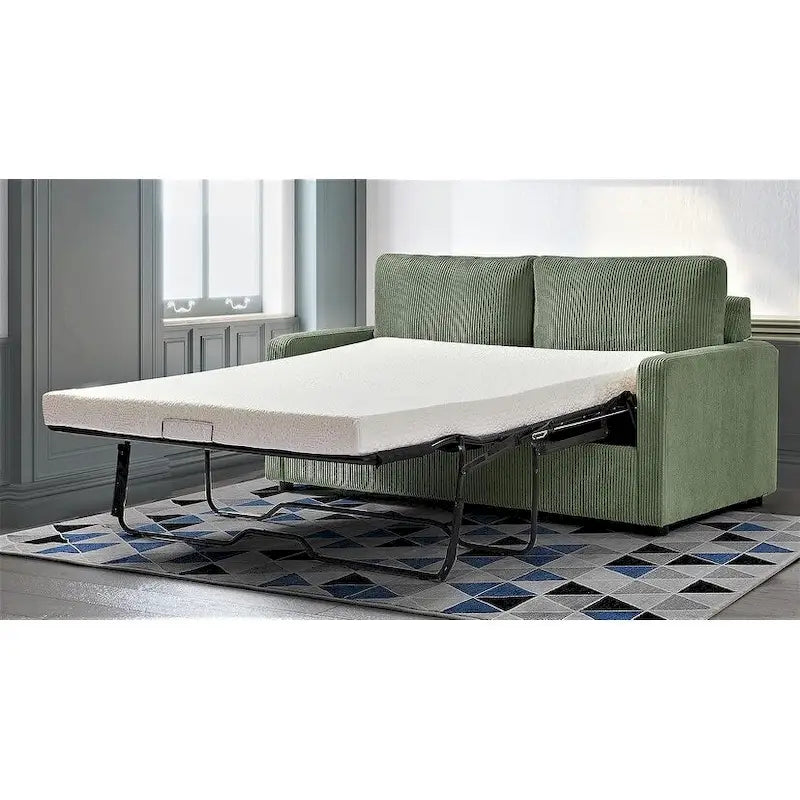 Manchester 70-Inch Square Arm Sofa Bed in Polyester Corduroy 22