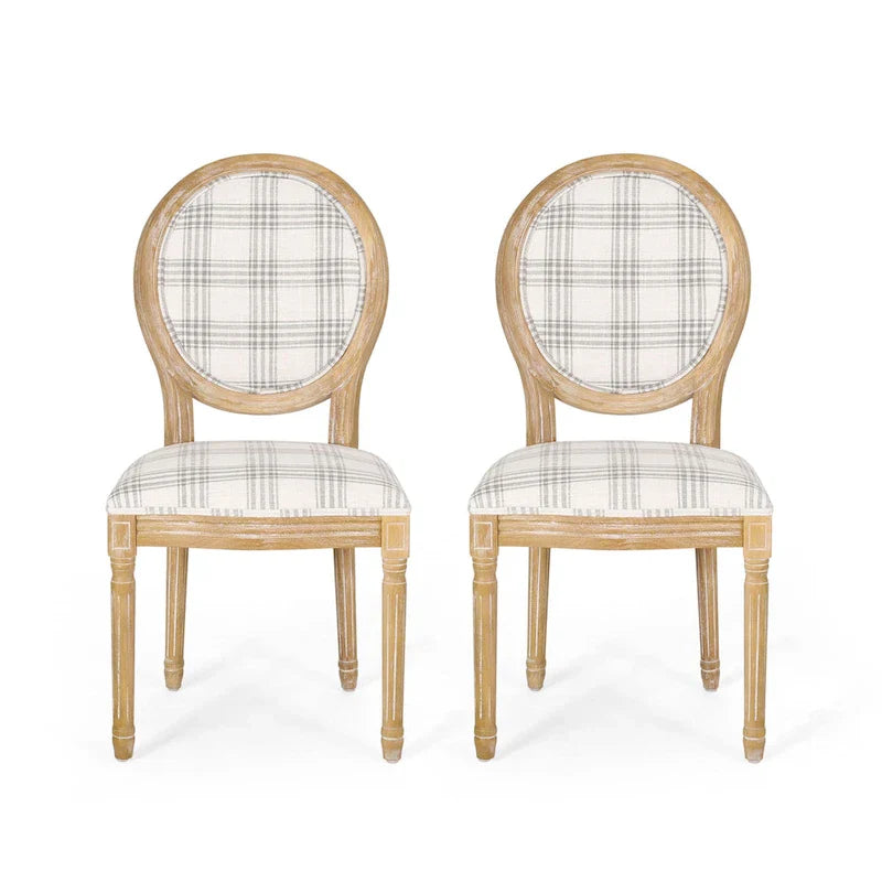 Set of 2 Phinnaeus French Country Fabric Dining Chairs by Christopher Knight Home 7