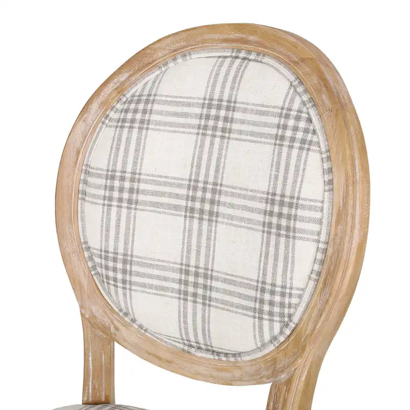 Set of 2 Phinnaeus French Country Fabric Dining Chairs by Christopher Knight Home 17