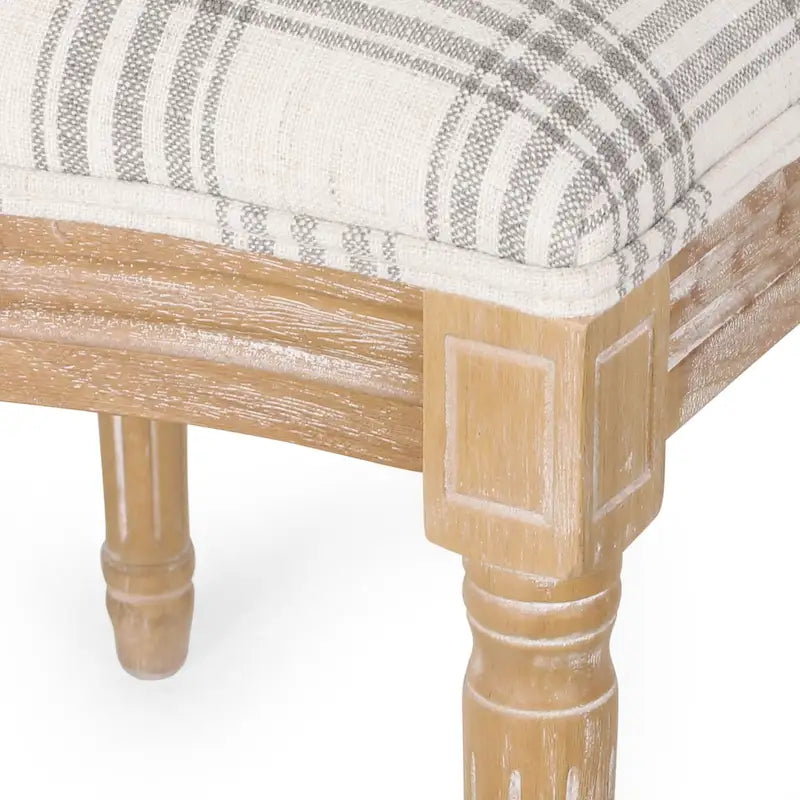 Set of 2 Phinnaeus French Country Fabric Dining Chairs by Christopher Knight Home 18