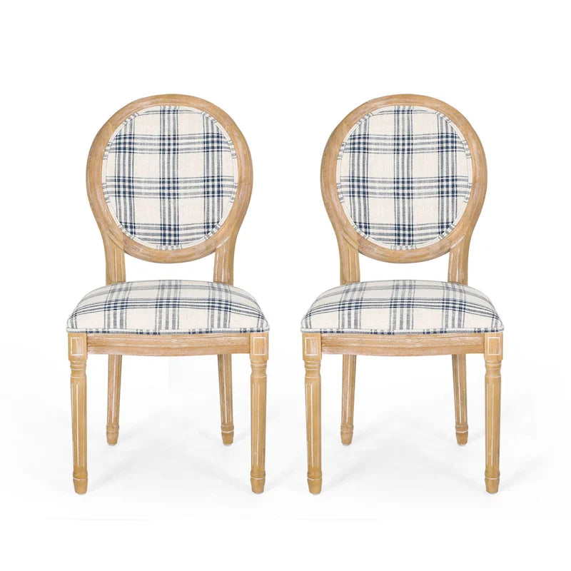 Set of 2 Phinnaeus French Country Fabric Dining Chairs by Christopher Knight Home 32