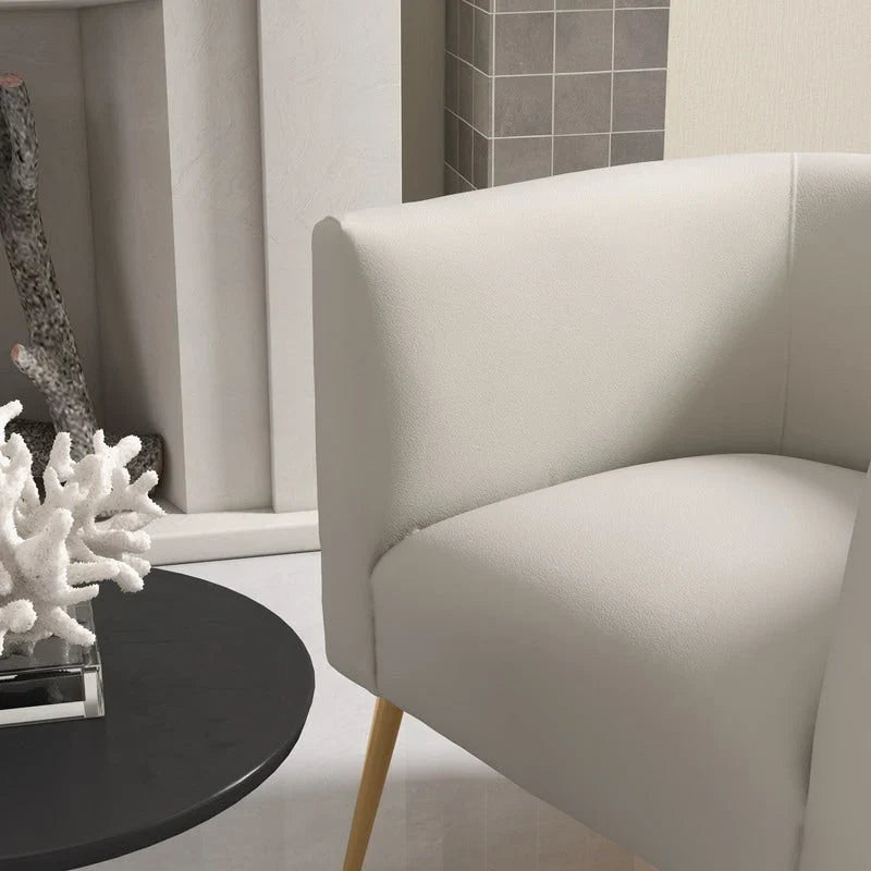 Set of 2 SEYNAR Mid-Century Modern Velvet Round Accent Chairs for Living Room 13