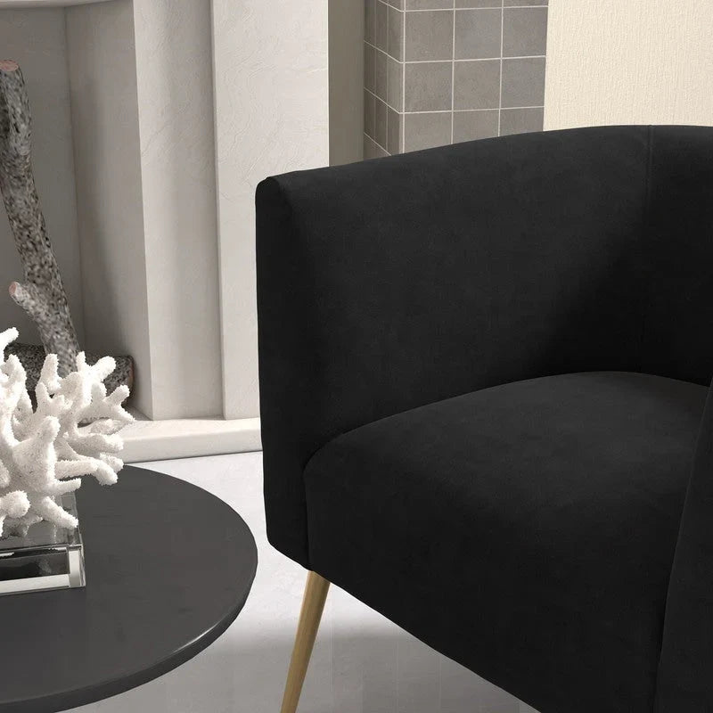 Set of 2 SEYNAR Mid-Century Modern Velvet Round Accent Chairs for Living Room 33