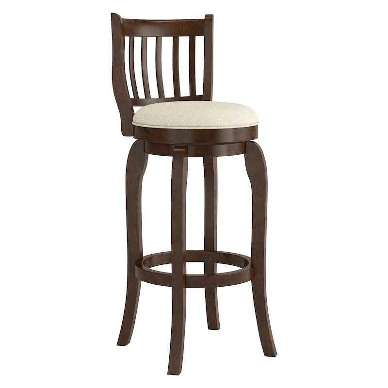 iNSPIRE Q Classic Ali 29-Inch High Back Swivel Bar Stool in Modern Linen 16