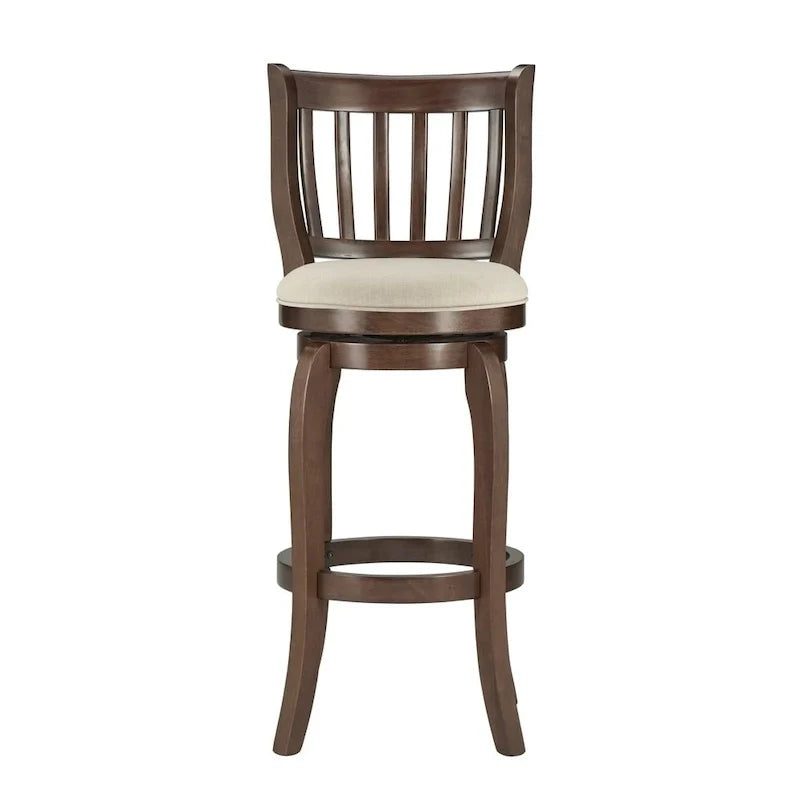 iNSPIRE Q Classic Ali 29-Inch High Back Swivel Bar Stool in Modern Linen 7