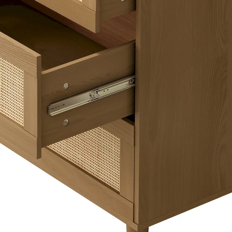 6-Drawer Rattan Dresser 2