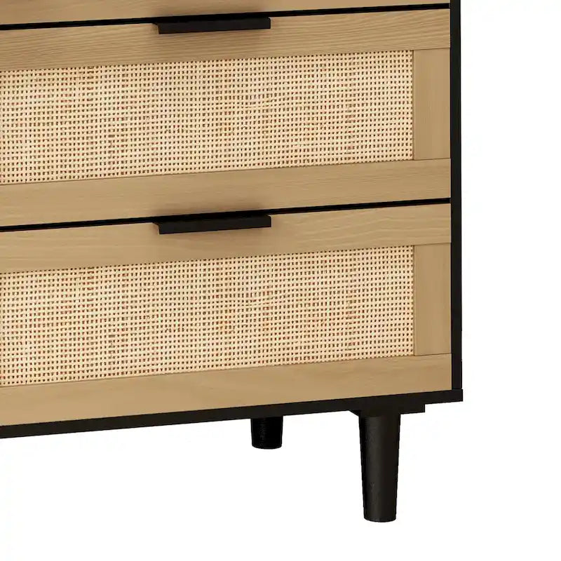 6-Drawer Rattan Dresser 3