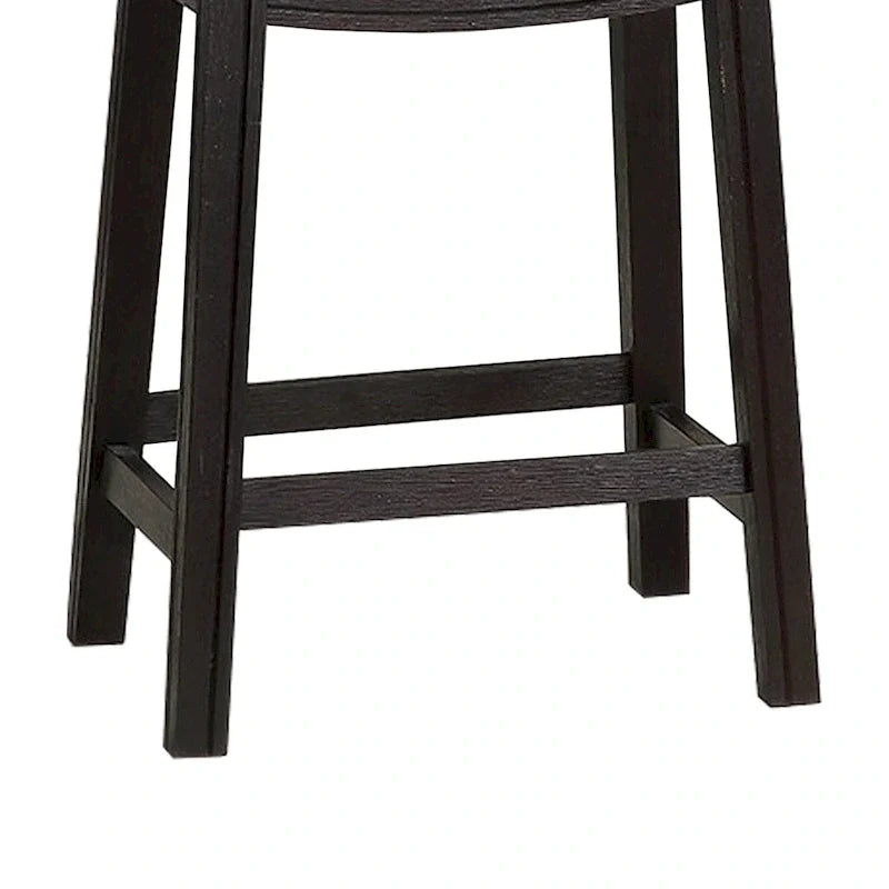 Set of 2 Gray Curved Leatherette Counter Stools with Nailhead Trim 3