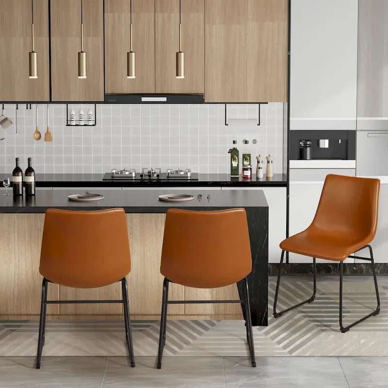 Swivel Bar Stools Set of 2 with Backrest and Footrest 6