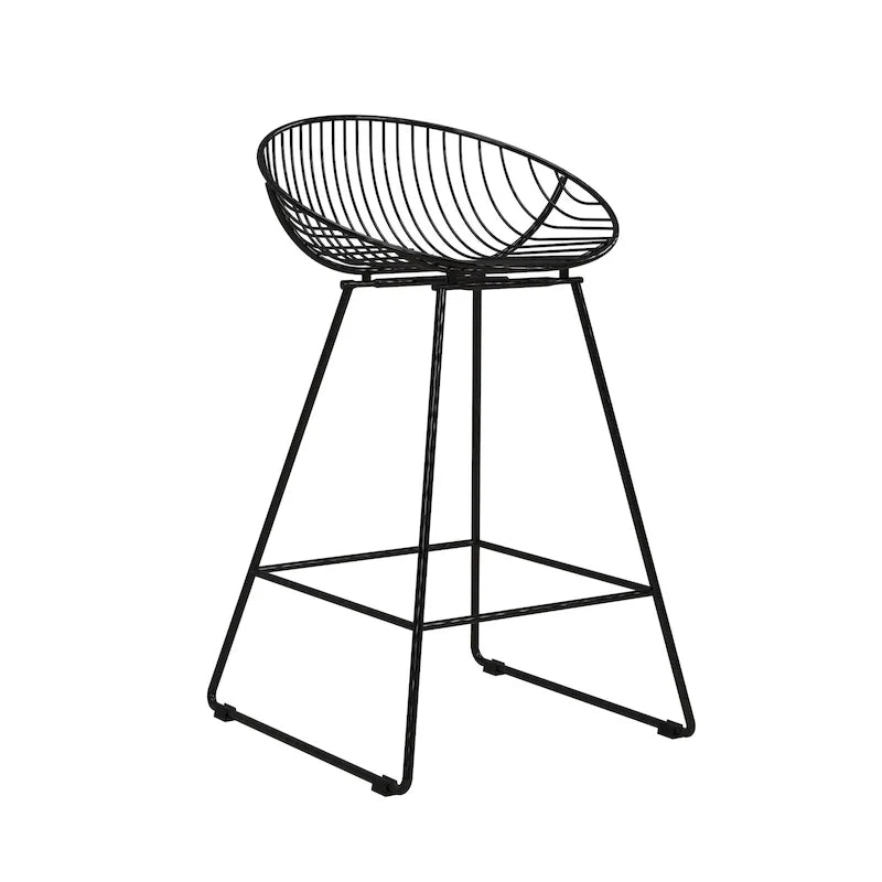 CosmoLiving by Cosmopolitan Ellis 24-Inch Metal Counter Height Bar Stool 33