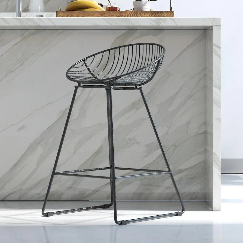 CosmoLiving by Cosmopolitan Ellis 24-Inch Metal Counter Height Bar Stool 2