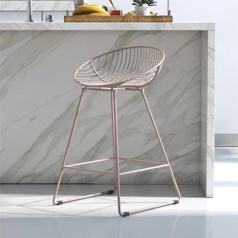 CosmoLiving by Cosmopolitan Ellis 24-Inch Metal Counter Height Bar Stool 4