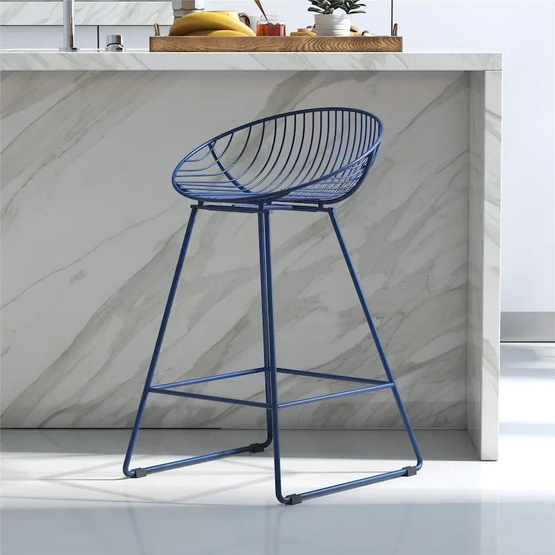 CosmoLiving by Cosmopolitan Ellis 24-Inch Metal Counter Height Bar Stool 6