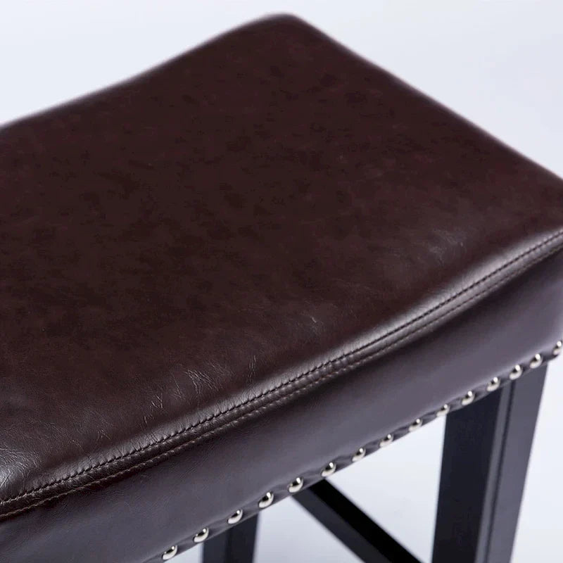 29-Inch Backless Faux Leather Bar Stools for Kitchen Counter - Farmhouse Style Island Chairs 15