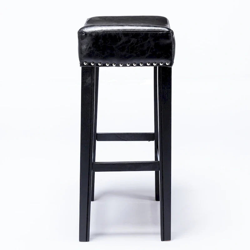 29-Inch Backless Faux Leather Bar Stools for Kitchen Counter - Farmhouse Style Island Chairs 21