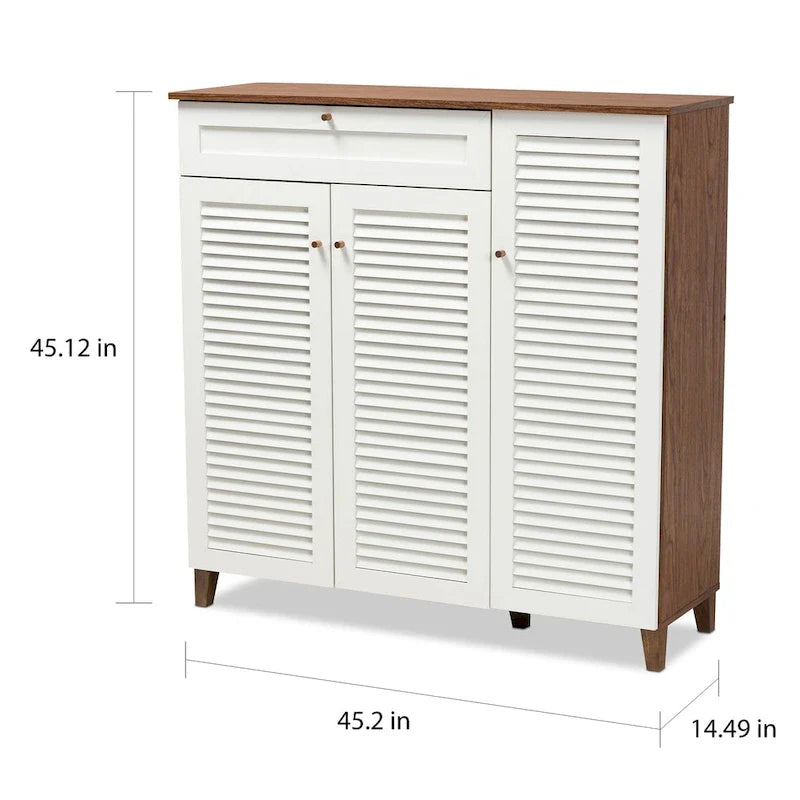 Carson Carrington Agnew Modern 11-Shelf Shoe Storage Cabinet 3