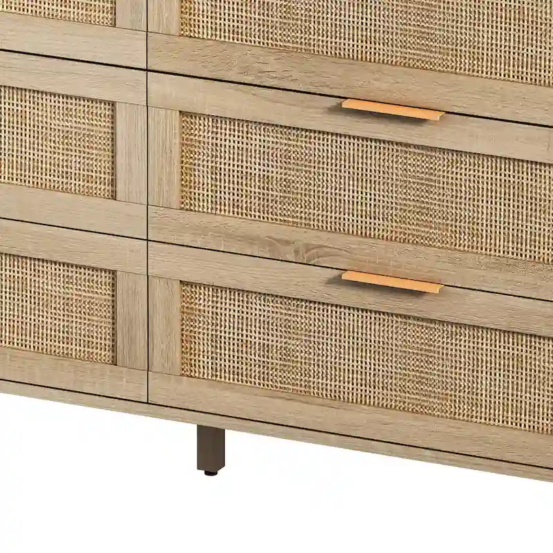 Rattan Storage Cabinet with 51.186 Drawers 1