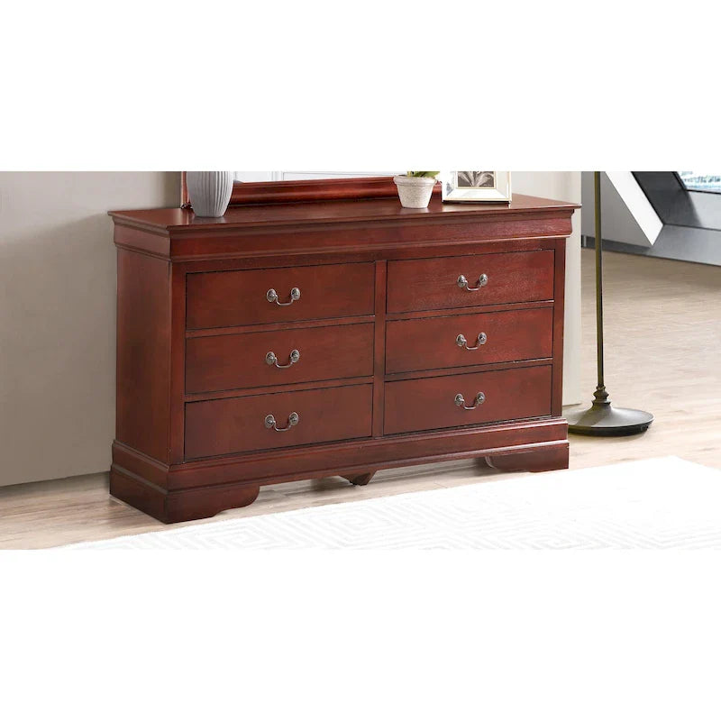 Louis Philippe 6-Drawer Dresser for Bedroom 9