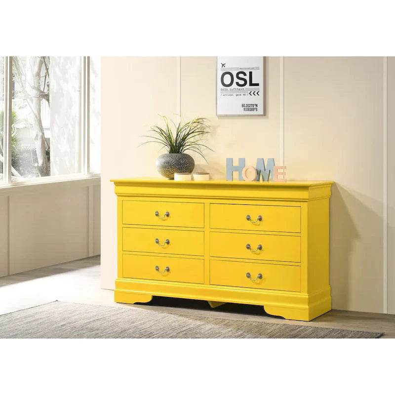 Louis Philippe 6-Drawer Dresser for Bedroom 1