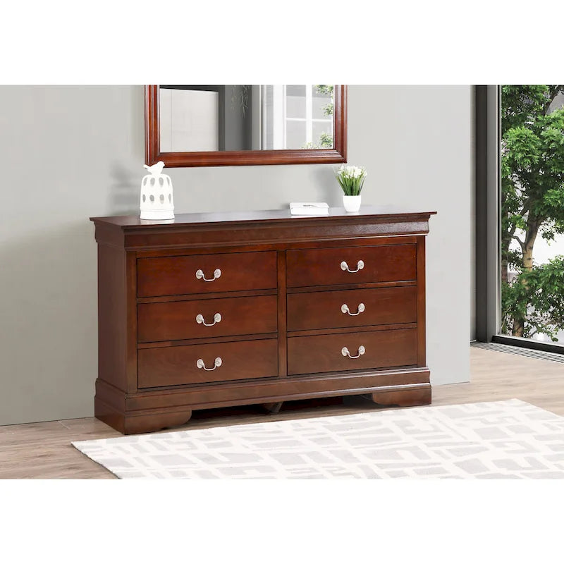 Louis Philippe 6-Drawer Dresser for Bedroom 2