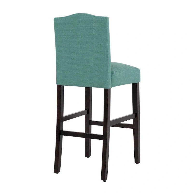 Set of 2 Upholstered 28-Inch Barstools - Stylish Pub Chairs 18