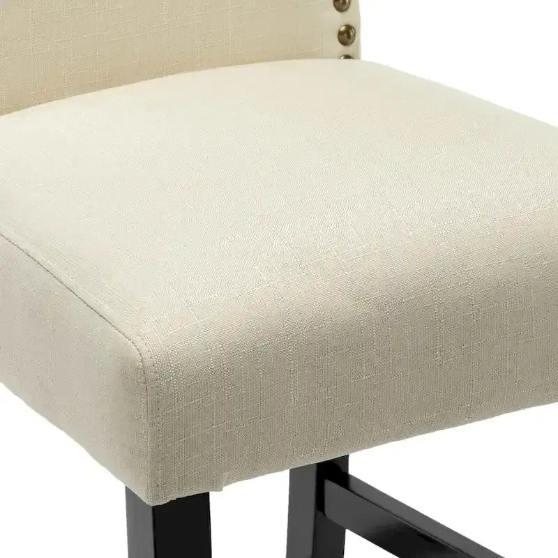 Set of 2 Upholstered 28-Inch Barstools - Stylish Pub Chairs 28