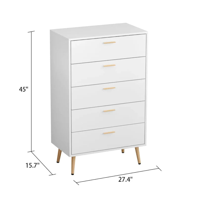 FUFU&GAGA 5-Drawer Chest of Drawers 10