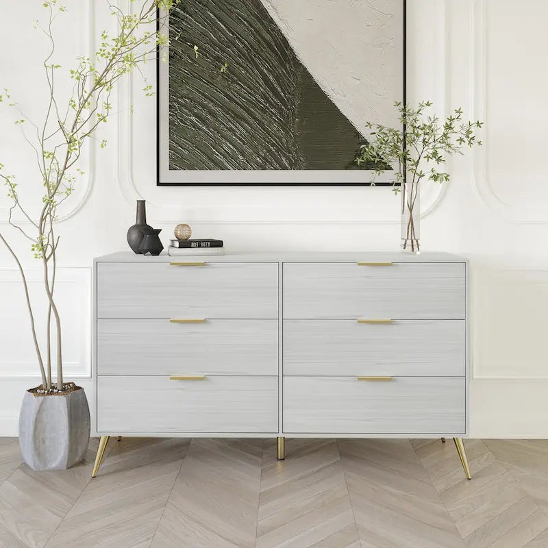 CraftPorch Modern 6-Drawer Wooden Dresser 2
