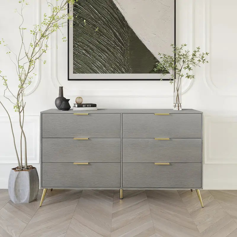 CraftPorch Modern 6-Drawer Wooden Dresser 5