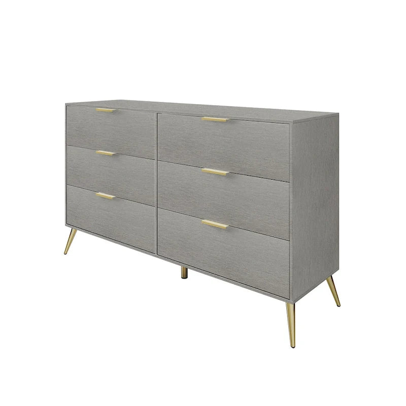 CraftPorch Modern 6-Drawer Wooden Dresser 6