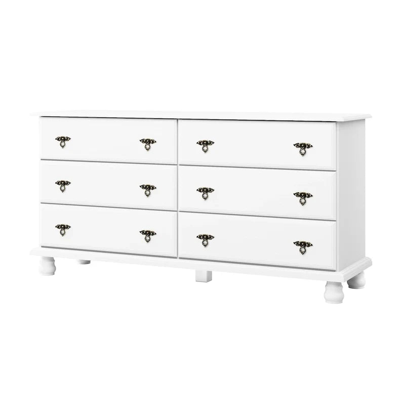 Palace Imports Traditional Kyle 6-Drawer Dresser in 100% Solid Wood with Optional Mirror 7