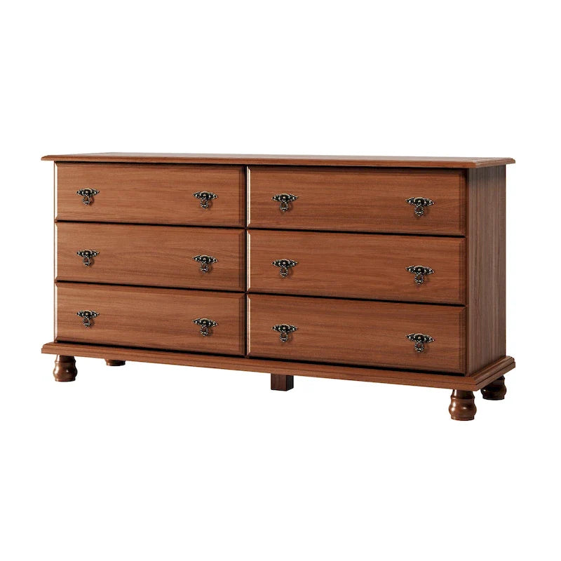 Palace Imports Traditional Kyle 6-Drawer Dresser in 100% Solid Wood with Optional Mirror 8